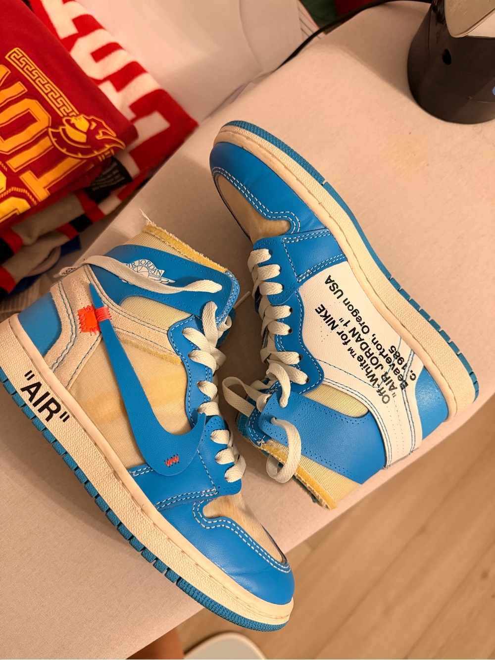 Nike x Off-White University Blue Air Jordan 1 High